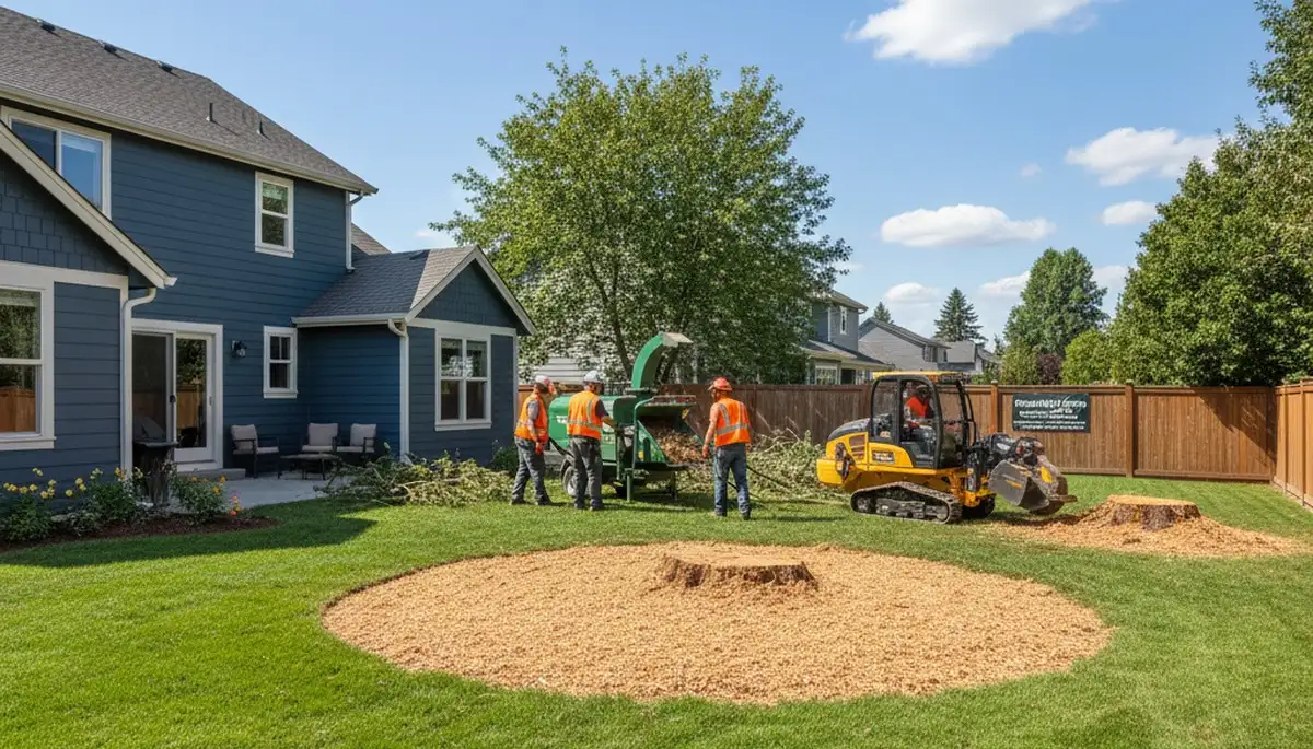 Clean Spokane WA yard after professional tree removal, stump grinding, and debris cleanup