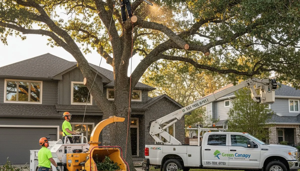 Arborist trimming tree branches in Spokane, WA for expert crown shaping and healthy tree growth