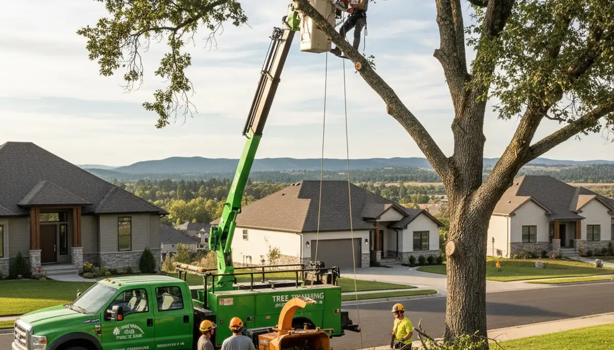 Professional tree removal service in Spokane WA safely clearing damaged trees